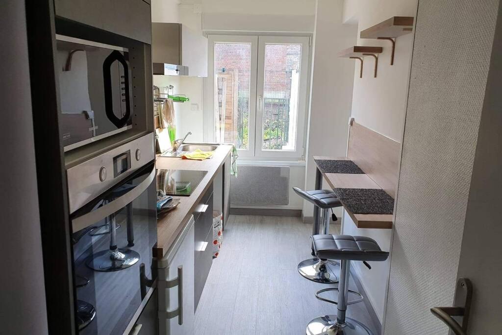 Appartement Avec Jardin Hyper Entre Valenciennes Bagian luar foto